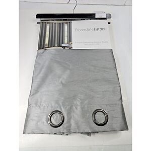Riverdale Home 4 Room Darken Gray Curtain Panels 38"‎ x 84" With Grommets